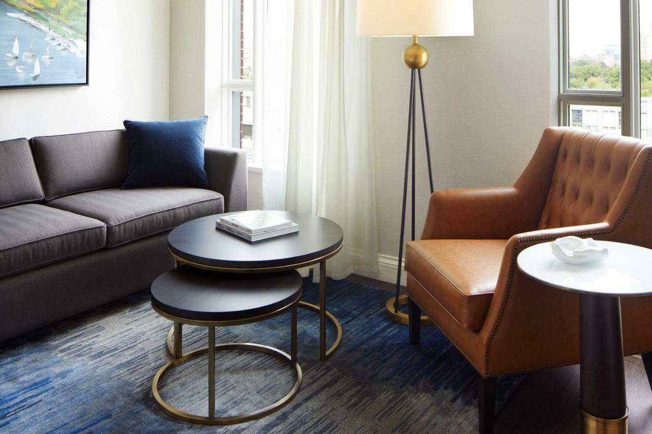 The Whitney Hotel Boston Exterior photo A living room at the Hotel Commonwealth